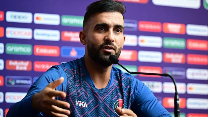 বাংলাদেশকে হারিয়েও খুশি নন আফগান অধিনায়ক ছবি: সংগৃহীত।